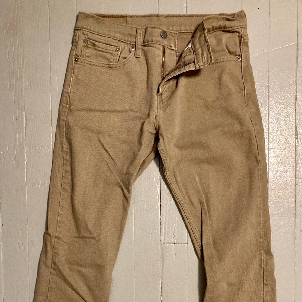 Levi's 511 slim fit jeans, khaki color